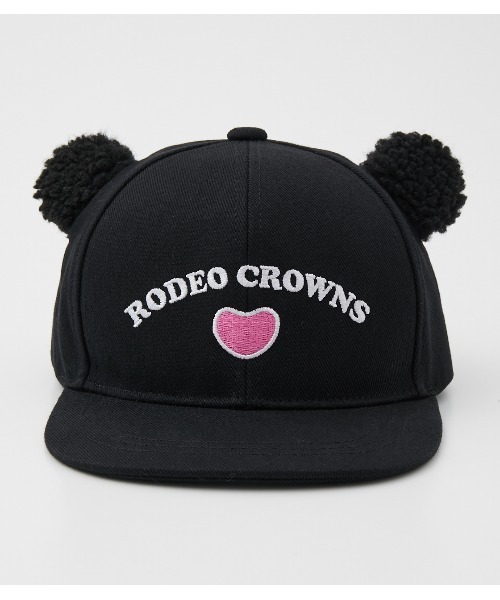 RODEO CROWNS WIDE BOWL（ロデオクラウンズワイドボウル）の「R BEAR CAP（キャップ・キッズ・ベージュ/ブラック・FREE）」の4枚目の写真