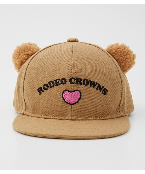 RODEO CROWNS WIDE BOWL（ロデオクラウンズワイドボウル）の「R BEAR CAP（キャップ・キッズ・ベージュ/ブラック・FREE）」の10枚目の写真