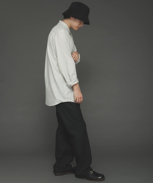 SENSE OF PLACE by URBAN RESEARCH（センスオブプレイスバイアーバンリサーチ）の「バンドカラーネルシャツ（シャツ/ブラウス・メンズ・チャコールグレー/ブラウン系その他/ライトベージュ/ブルー/ブラウン・MEDIUM/LARGE）」の16枚目の写真