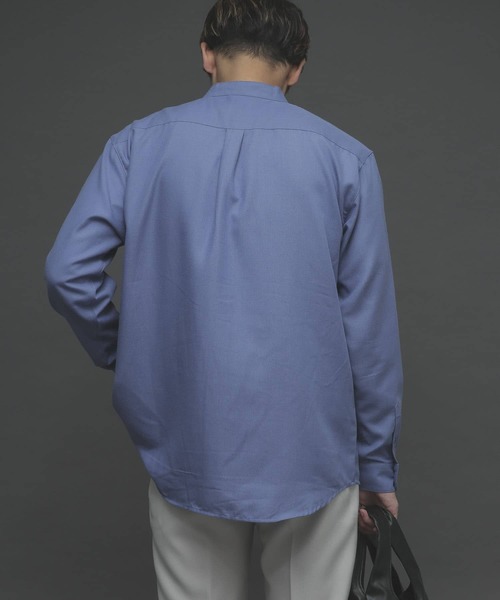 SENSE OF PLACE by URBAN RESEARCH（センスオブプレイスバイアーバンリサーチ）の「バンドカラーネルシャツ（シャツ/ブラウス・メンズ・チャコールグレー/ブラウン系その他/ライトベージュ/ブルー/ブラウン・MEDIUM/LARGE）」の19枚目の写真