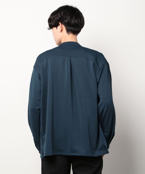 SITRY（シトリー）の「wide silhouette china Jersey cardigan/ワイドシルエット チャイナ ジャージ ルーズカーディガン/カーデ（カーディガン/ボレロ・メンズ・ブラック/ネイビー/モカ・M/L）」の17枚目の写真