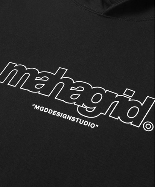 MAHAGRID(マハグリッド)の「【mahagrid】THIRD LOGO HOODIE / マハグリッド サード ロゴ フーディー 裏起毛(パーカー・メンズ・チャコールグレー/ブラック/グレー/ブルー/クリーム/オレンジ/ネイビー/グリーン・SMALL/MEDIUM/LARGE/X-LARGE)」の10枚目の写真