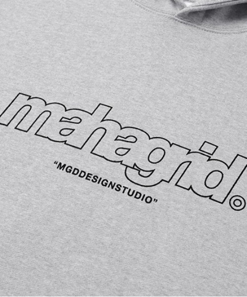 MAHAGRID(マハグリッド)の「【mahagrid】THIRD LOGO HOODIE / マハグリッド サード ロゴ フーディー 裏起毛(パーカー・メンズ・チャコールグレー/ブラック/グレー/ブルー/クリーム/オレンジ/ネイビー/グリーン・SMALL/MEDIUM/LARGE/X-LARGE)」の19枚目の写真