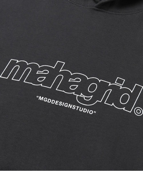 MAHAGRID(マハグリッド)の「【mahagrid】THIRD LOGO HOODIE / マハグリッド サード ロゴ フーディー 裏起毛(パーカー・メンズ・チャコールグレー/ブラック/グレー/ブルー/クリーム/オレンジ/ネイビー/グリーン・SMALL/MEDIUM/LARGE/X-LARGE)」の14枚目の写真