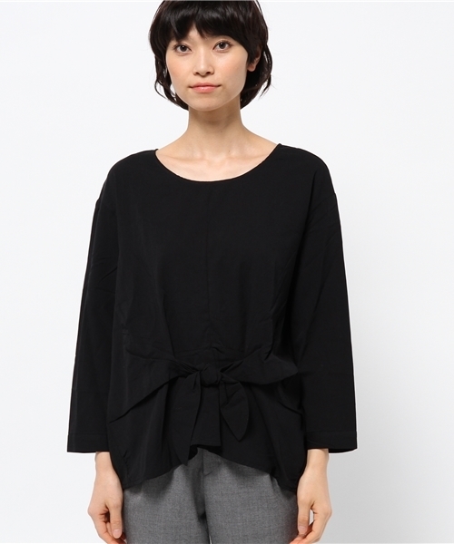 OUTLET（アウトレット）の「【CIAOPANIC TYPY】リボンブラウス（シャツ/ブラウス・レディース・ブラック/オフホワイト・FREE）」の3枚目の写真