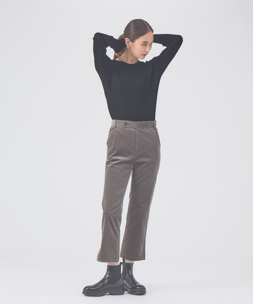 qualite（カリテ）の「【新型登場】シームレスクルーニット（ニット/セーター・レディース・ホワイト/オレンジ系その他/ブルー/ブラック・フリー）」の5枚目の写真