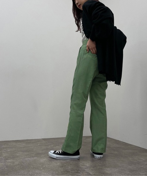 apres jour mignon(アプレジュールミニョン)の「チェックフレアパンツ【ZOZOTOWN限定アイテム】(その他パンツ・レディース・グリーン系その他/オレンジ系その他/イエロー系その他/カーキ・X-LARGE/MEDIUM/SMALL)」の18枚目の写真