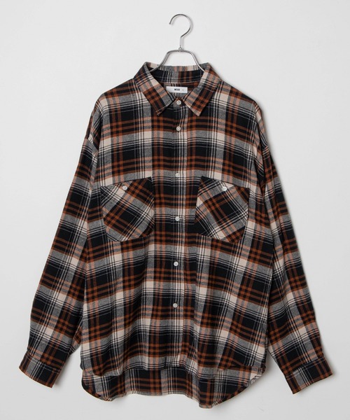 WEGO（ウィゴー）の「WEGO/ビッグシルエットネルシャツ（シャツ/ブラウス・メンズ・ベージュ系その他2/ブルー系その他2・MEDIUM/LARGE）」の15枚目の写真