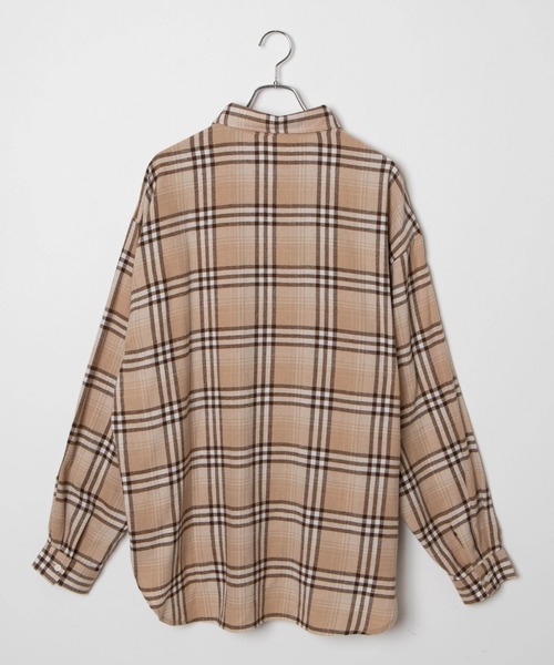 WEGO（ウィゴー）の「WEGO/ビッグシルエットネルシャツ（シャツ/ブラウス・メンズ・ベージュ系その他2/ブルー系その他2・MEDIUM/LARGE）」の17枚目の写真