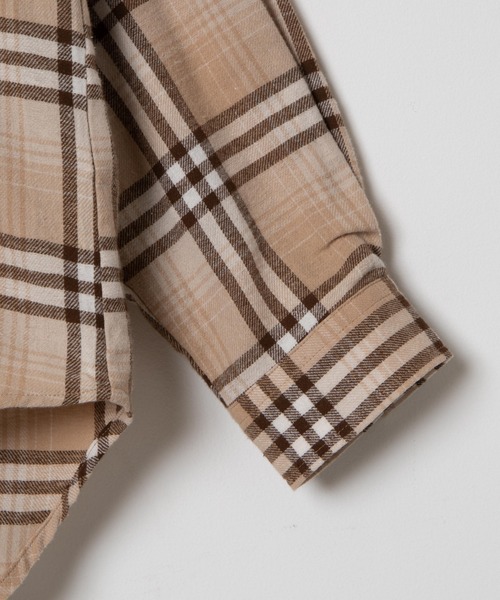 WEGO（ウィゴー）の「WEGO/ビッグシルエットネルシャツ（シャツ/ブラウス・メンズ・ベージュ系その他2/ブルー系その他2・MEDIUM/LARGE）」の21枚目の写真