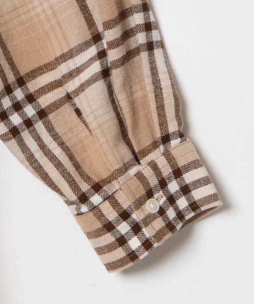 WEGO（ウィゴー）の「WEGO/ビッグシルエットネルシャツ（シャツ/ブラウス・メンズ・ベージュ系その他2/ブルー系その他2・MEDIUM/LARGE）」の22枚目の写真