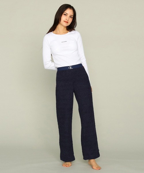 Calvin Klein Underwear（カルバンクラインアンダーウェア）の「CK ONE ラウンジ スリープパンツ（ルームウェア/パジャマ・レディース・ブルー/ベビーピンク・S/M/XS）」の8枚目の写真