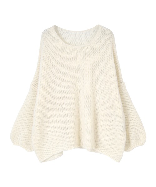 titivate（ティティベイト）の「ローゲージハンドライクニット（ニット/セーター・レディース・オフホワイト/ピンク/グリーン/グレイッシュベージュ/ブルー/モカ・S/M）」の9枚目の写真