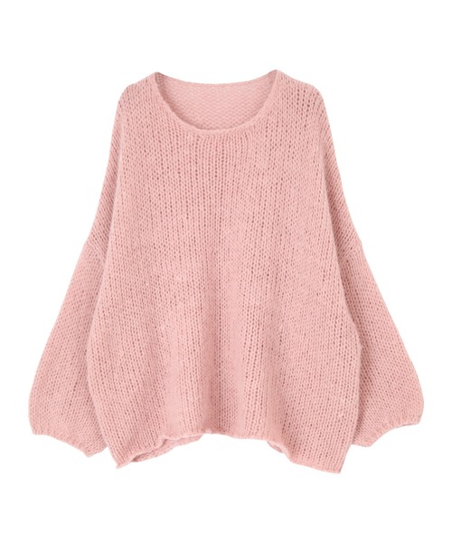 titivate（ティティベイト）の「ローゲージハンドライクニット（ニット/セーター・レディース・オフホワイト/ピンク/グリーン/グレイッシュベージュ/ブルー/モカ・S/M）」の20枚目の写真