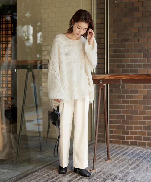 titivate（ティティベイト）の「ローゲージハンドライクニット（ニット/セーター・レディース・オフホワイト/ピンク/グリーン/グレイッシュベージュ/ブルー/モカ・S/M）」の15枚目の写真