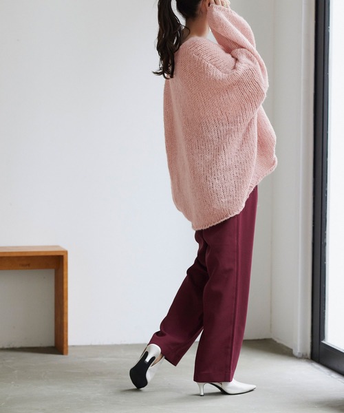 titivate（ティティベイト）の「ローゲージハンドライクニット（ニット/セーター・レディース・オフホワイト/ピンク/グリーン/グレイッシュベージュ/ブルー/モカ・S/M）」の18枚目の写真