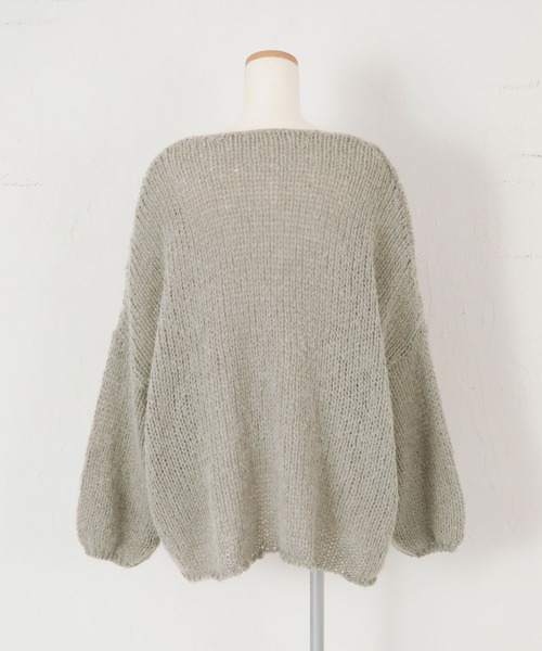 titivate（ティティベイト）の「ローゲージハンドライクニット（ニット/セーター・レディース・オフホワイト/ピンク/グリーン/グレイッシュベージュ/ブルー/モカ・S/M）」の16枚目の写真