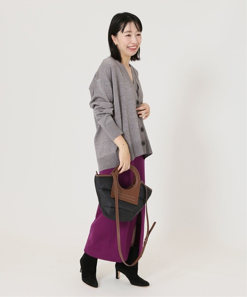 journal standard L'essage（ジャーナルスタンダードレサージュ）の「ラメVネックカーディガン◆（カーディガン/ボレロ・レディース・グレー/ブラウン/ブルー・フリー）」の9枚目の写真