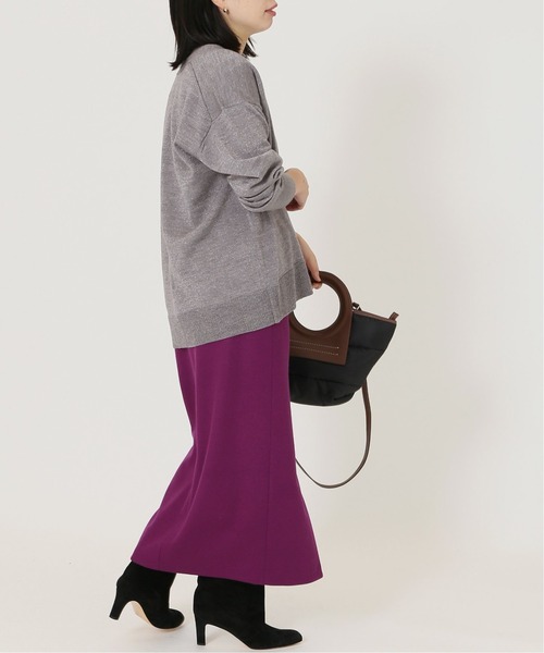 journal standard L'essage（ジャーナルスタンダードレサージュ）の「ラメVネックカーディガン◆（カーディガン/ボレロ・レディース・グレー/ブラウン/ブルー・フリー）」の14枚目の写真