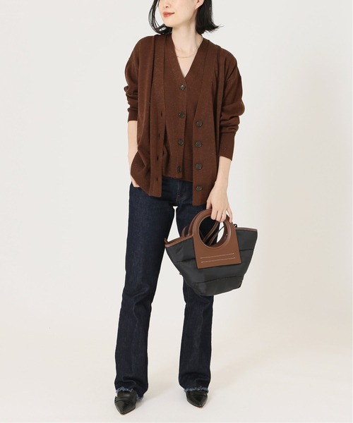 journal standard L'essage（ジャーナルスタンダードレサージュ）の「ラメVネックカーディガン◆（カーディガン/ボレロ・レディース・グレー/ブラウン/ブルー・フリー）」の5枚目の写真