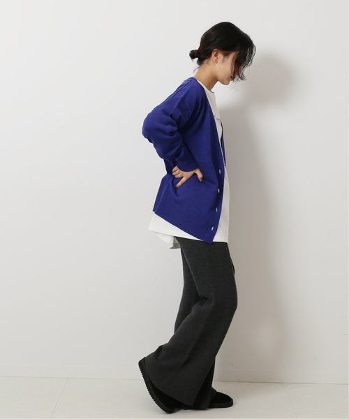 journal standard L'essage（ジャーナルスタンダードレサージュ）の「ラメVネックカーディガン◆（カーディガン/ボレロ・レディース・グレー/ブラウン/ブルー・フリー）」の11枚目の写真