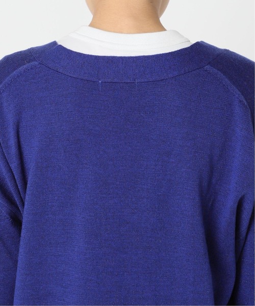 journal standard L'essage（ジャーナルスタンダードレサージュ）の「ラメVネックカーディガン◆（カーディガン/ボレロ・レディース・グレー/ブラウン/ブルー・フリー）」の7枚目の写真