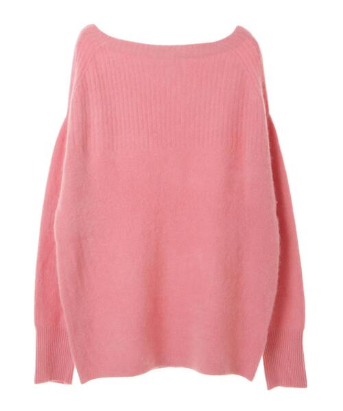 Liesse（リエス）の「ラクーンボートネックプルオーバー（ニット