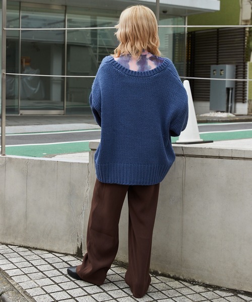 byYOUANCE（バイユアンス）の「タックストレートパンツ（その他パンツ・レディース・ピンク/グリーン/ブラウン/ライトイエロー/その他1・MEDIUM/SMALL）」の7枚目の写真