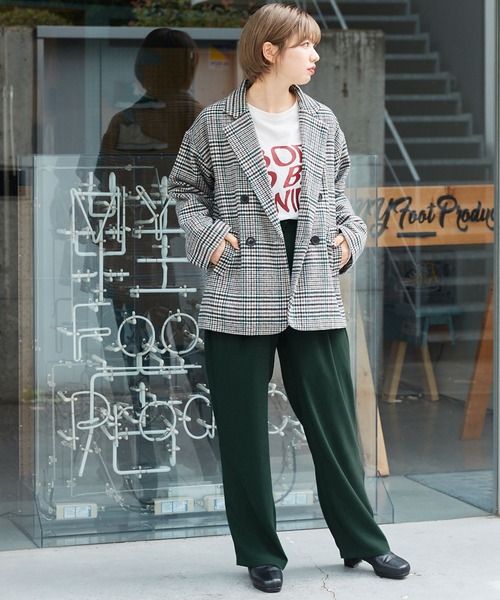 byYOUANCE（バイユアンス）の「タックストレートパンツ（その他パンツ・レディース・ピンク/グリーン/ブラウン/ライトイエロー/その他1・MEDIUM/SMALL）」の12枚目の写真