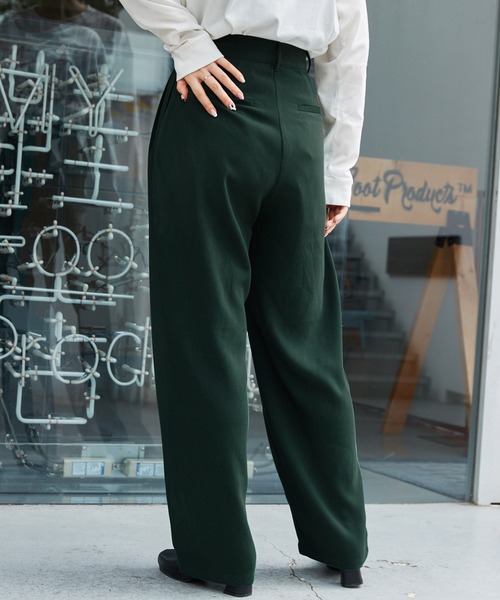 byYOUANCE（バイユアンス）の「タックストレートパンツ（その他パンツ・レディース・ピンク/グリーン/ブラウン/ライトイエロー/その他1・MEDIUM/SMALL）」の16枚目の写真