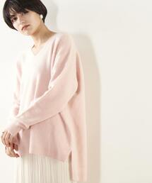 Tiara | ラクーンVネックニット(ニット/セーター)