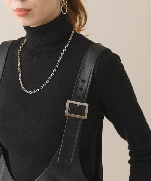 DOLLUPOOPS（ドールアップウップス）の「DOLL UP OOPS　フェイクレザージャンバースカート（ジャンパースカート・レディース・ブラック・FREE）」の10枚目の写真