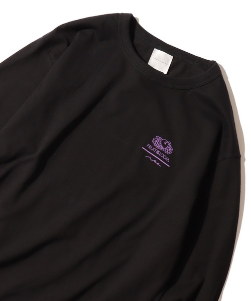 FRUIT OF THE LOOM（フルーツオブザルーム）の「【ROOPTOKYO限定】FRUIT OF THE LOOM/フルーツオブザルーム×Nah 描き下ろしイラスト  ロンT（Tシャツ/カットソー・レディース・グレー/ホワイト/ブラック・M/XL/L）」の14枚目の写真