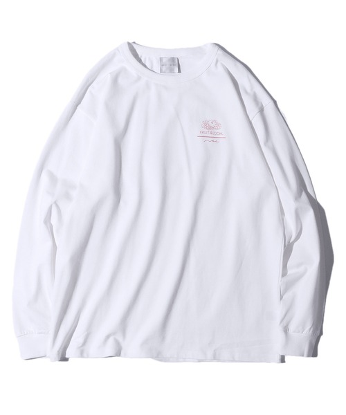 FRUIT OF THE LOOM（フルーツオブザルーム）の「【ROOPTOKYO限定】FRUIT OF THE LOOM/フルーツオブザルーム×Nah 描き下ろしイラスト  ロンT（Tシャツ/カットソー・レディース・グレー/ホワイト/ブラック・M/XL/L）」の10枚目の写真