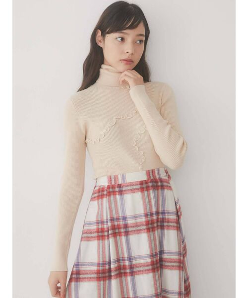 merry jenny（メリージェニー）の「flowerメロウタートルニット（ニット/セーター・レディース・ブラック/イエロー/アイボリー・FREE）」の19枚目の写真