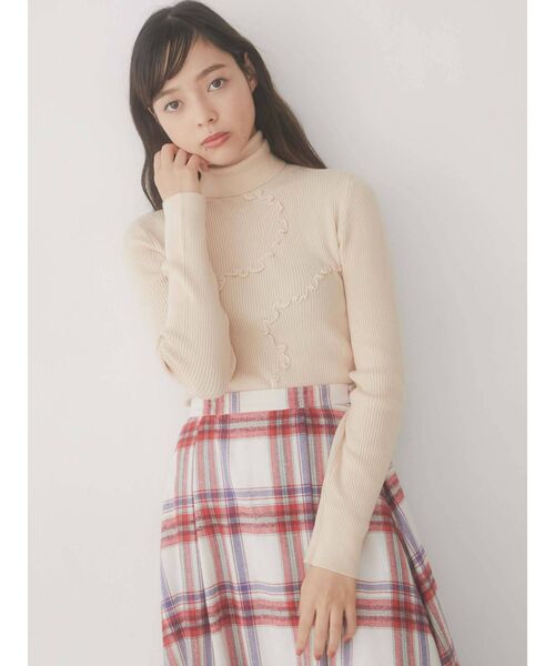 merry jenny（メリージェニー）の「flowerメロウタートルニット（ニット/セーター・レディース・ブラック/イエロー/アイボリー・FREE）」の20枚目の写真