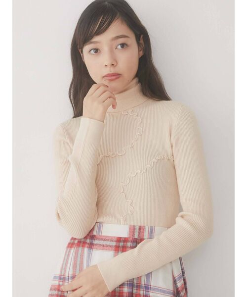 merry jenny（メリージェニー）の「flowerメロウタートルニット（ニット/セーター・レディース・ブラック/イエロー/アイボリー・FREE）」の21枚目の写真