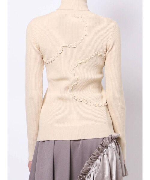 merry jenny（メリージェニー）の「flowerメロウタートルニット（ニット/セーター・レディース・ブラック/イエロー/アイボリー・FREE）」の6枚目の写真