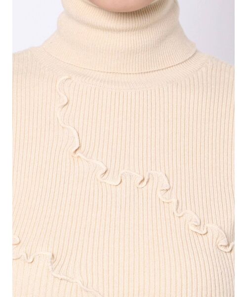 merry jenny（メリージェニー）の「flowerメロウタートルニット（ニット/セーター・レディース・ブラック/イエロー/アイボリー・FREE）」の7枚目の写真