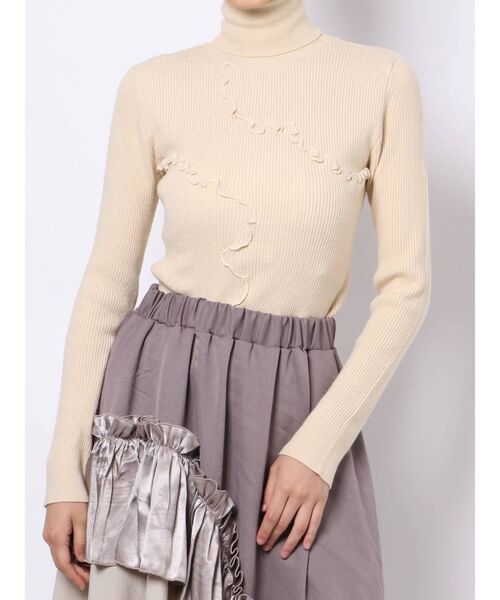 merry jenny（メリージェニー）の「flowerメロウタートルニット（ニット/セーター・レディース・ブラック/イエロー/アイボリー・FREE）」の16枚目の写真