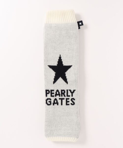 PEARLY GATES - 【PEARLY GATES】 星に願いを ニットレッグウォー マー PEARLY GATES】 星に願いを ニットレッグウォー マー