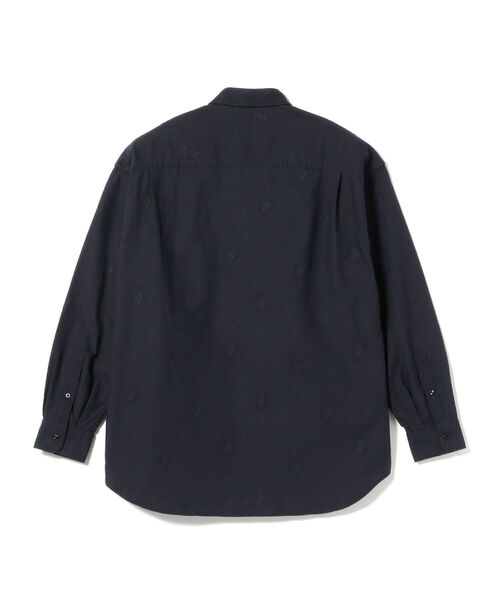 BEAMS LIGHTS（ビームスライツ）の「BEAMS LIGHTS / オックスフォード エンブロイダリー ボタンダウンシャツ（シャツ/ブラウス・メンズ・オフホワイト/ネイビー・SMALL/LARGE/MEDIUM）」の15枚目の写真