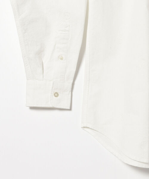 BEAMS LIGHTS（ビームスライツ）の「BEAMS LIGHTS / オックスフォード エンブロイダリー ボタンダウンシャツ（シャツ/ブラウス・メンズ・オフホワイト/ネイビー・SMALL/LARGE/MEDIUM）」の18枚目の写真