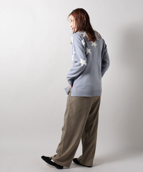 fredy repit（フレディレピ）の「星ジャガード ボトルネックプルオーバーニット（ニット/セーター・レディース・ブルー系その他4/ブラック系その他4/ベージュ系その他4・38）」の5枚目の写真