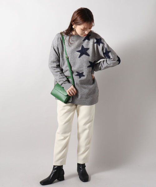 fredy repit（フレディレピ）の「星ジャガード ボトルネックプルオーバーニット（ニット/セーター・レディース・ブルー系その他4/ブラック系その他4/ベージュ系その他4・38）」の13枚目の写真