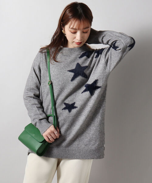 fredy repit（フレディレピ）の「星ジャガード ボトルネックプルオーバーニット（ニット/セーター・レディース・ブルー系その他4/ブラック系その他4/ベージュ系その他4・38）」の15枚目の写真