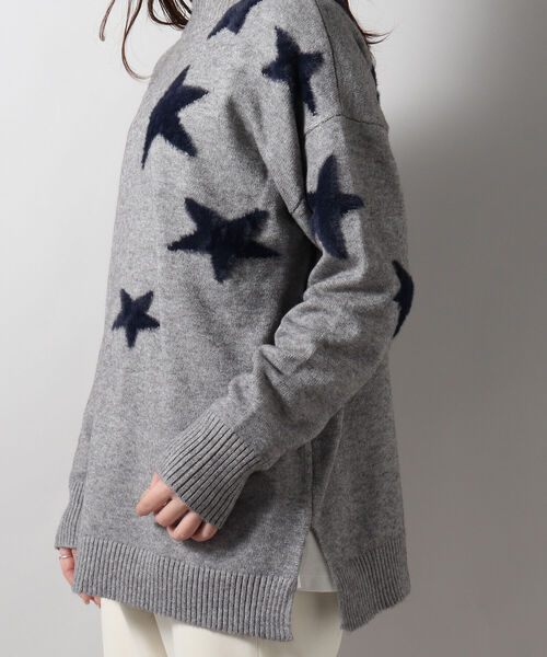 fredy repit（フレディレピ）の「星ジャガード ボトルネックプルオーバーニット（ニット/セーター・レディース・ブルー系その他4/ブラック系その他4/ベージュ系その他4・38）」の21枚目の写真