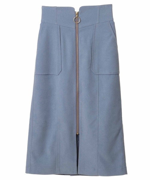 31 Sons de mode（トランテアン　ソン　ドゥ　モード）の「フロントファスナータイトスカート（スカート・レディース・サックスブルー/ピンク/クリーム・38/36）」の18枚目の写真