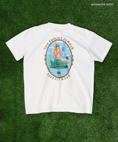 The Endless Summer（エンドレスサマー）の「TES×MULGA THE LIFE T-007 / Tシャツ（Tシャツ/カットソー・メンズ・ホワイト/ピンク系その他4・SMALL/MEDIUM/LARGE/X-LARGE）」の4枚目の写真