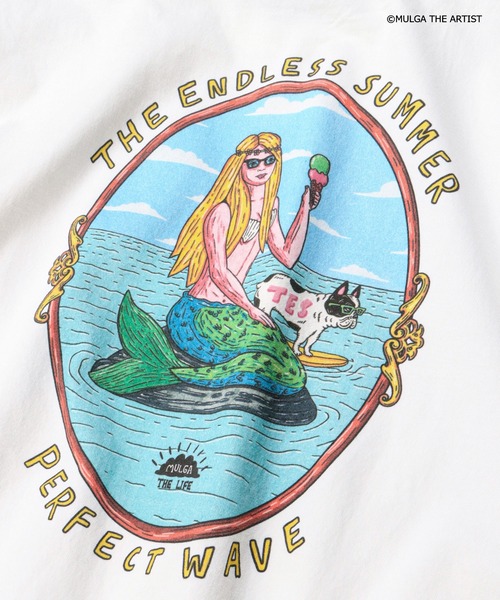 The Endless Summer（エンドレスサマー）の「TES×MULGA THE LIFE T-007 / Tシャツ（Tシャツ/カットソー・メンズ・ホワイト/ピンク系その他4・SMALL/MEDIUM/LARGE/X-LARGE）」の6枚目の写真